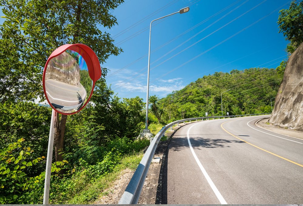 Buy Hooded Traffic Safety Mirror in Convex Traffic Safety Mirrors from Astrolift NZ